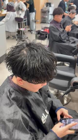 パーマ メンズ 波巻き/サーフカール 🌊吉野裕稀のヘアスタイル