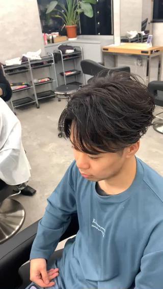 パーマ メンズ 波巻き/サーフカール 🌊吉野裕稀のヘアスタイル