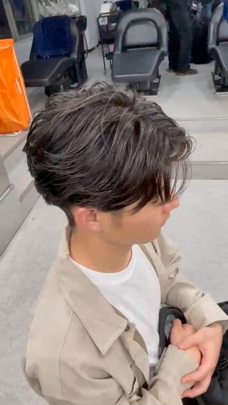 パーマ メンズ 波巻き/サーフカール 🌊吉野裕稀のヘアスタイル