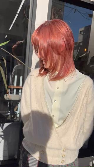 ミディアム カラー Lia TOKYO 大津優樹のヘアスタイル