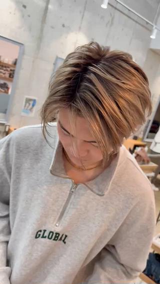 カラー メンズ Lia TOKYO 大津優樹のヘアスタイル