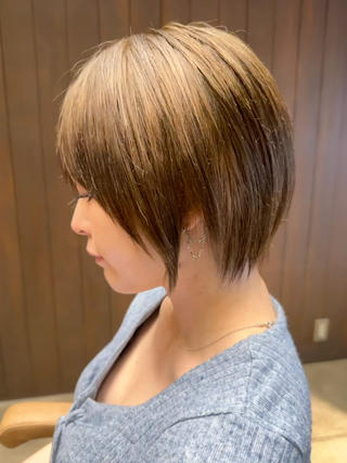 ショート カラー 似合わせ松本 容政のヘアスタイル