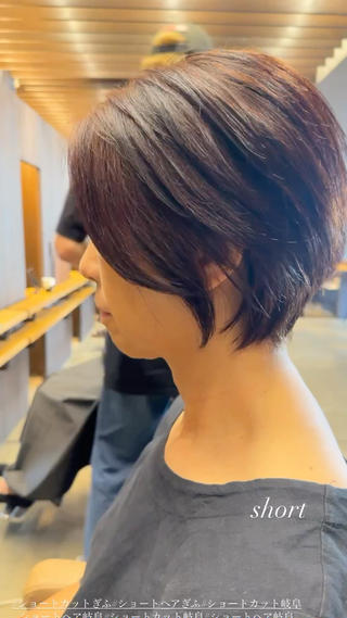 ショート カラー 似合わせ松本 容政のヘアスタイル