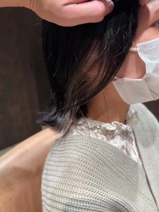 セミロング カラー 似合わせ松本 容政のヘアスタイル