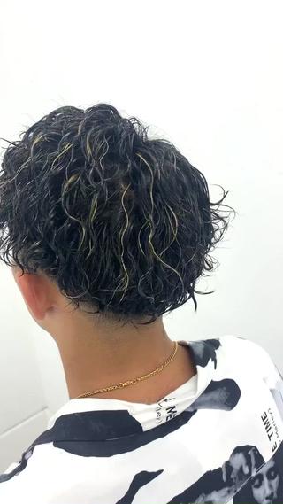 カラー パーマ メンズ 柏メンズカットパーマ NO.1タイチのヘアスタイル