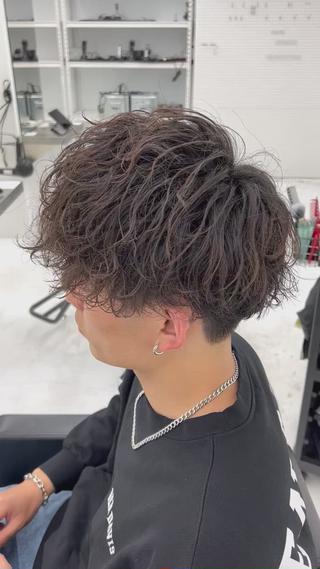 パーマ メンズ 柏メンズカットパーマ NO.1タイチのヘアスタイル