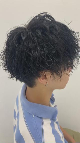 パーマ メンズ 柏メンズカットパーマ NO.1タイチのヘアスタイル