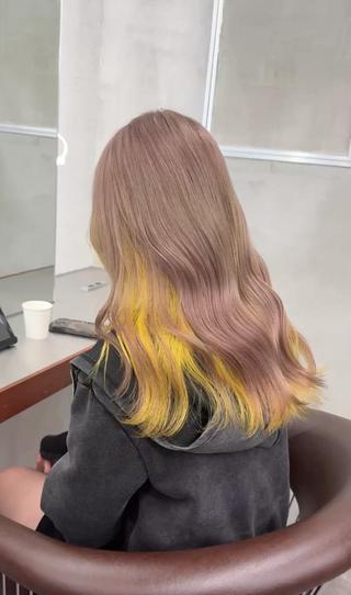 ロング カラー nico TOKYO 渋谷所属・ブリーチ ハイトーン 特化🌈フジタハルキのヘアスタイル