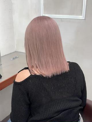 ミディアム カラー nico TOKYO 渋谷所属・ブリーチ ハイトーン 特化🌈フジタハルキのヘアスタイル