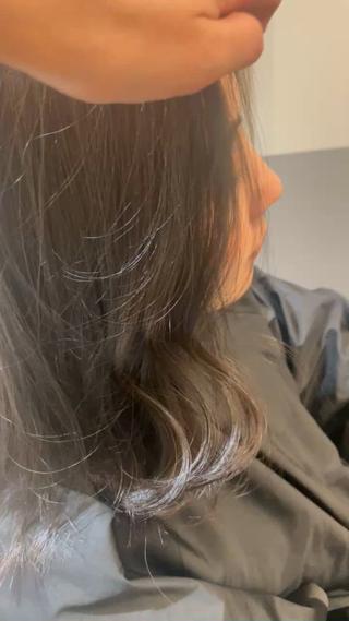 ミディアム 田中 志織のヘアスタイル