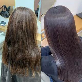 艶髪ストレート(縮毛矯正)  髪質改善トリートメント 