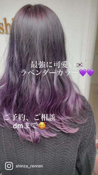 セミロング 亀川蓮 Agu hairのヘアスタイル