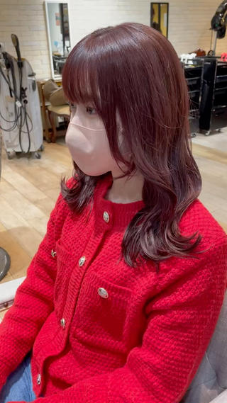 セミロング 亀川蓮 Agu hairのヘアスタイル