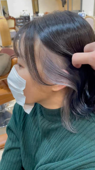 ミディアム 亀川蓮 Agu hairのヘアスタイル