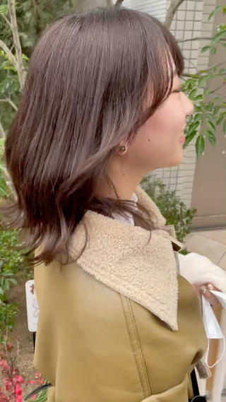 ミディアム 亀川蓮 Agu hairのヘアスタイル