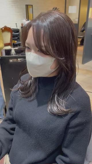 セミロング 亀川蓮 Agu hairのヘアスタイル