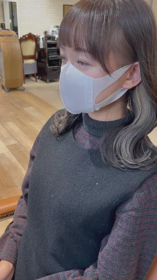 ミディアム 亀川蓮 Agu hairのヘアスタイル