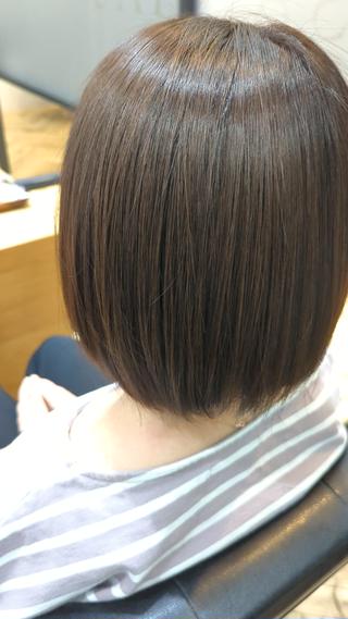 ショート カラー ✨METEO導入店✨ 髪質改善×縮毛矯正のヘアスタイル