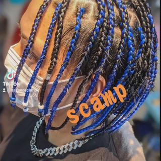 ★ビーズ付きツーブロブレイズ★ 