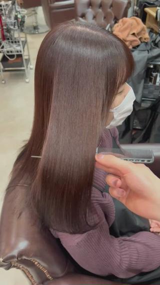 ロング 髪質改善ストレート Kantaのヘアスタイル