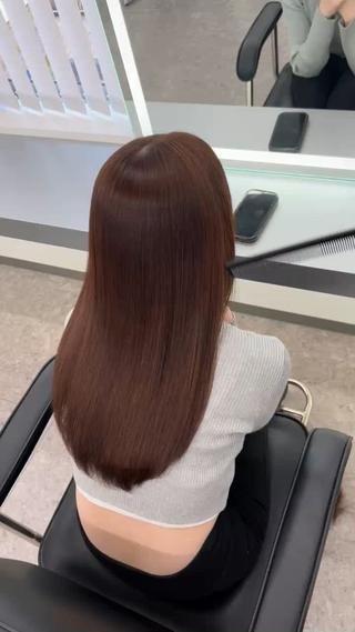 ロング カラー 髪質改善ストレート Kantaのヘアスタイル