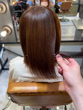 ミディアム 髪質改善ストレート Kantaのヘアスタイル