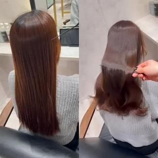 ロング カラー 髪質改善ストレート Kantaのヘアスタイル