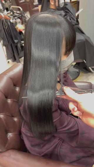 ロング 髪質改善ストレート Kantaのヘアスタイル