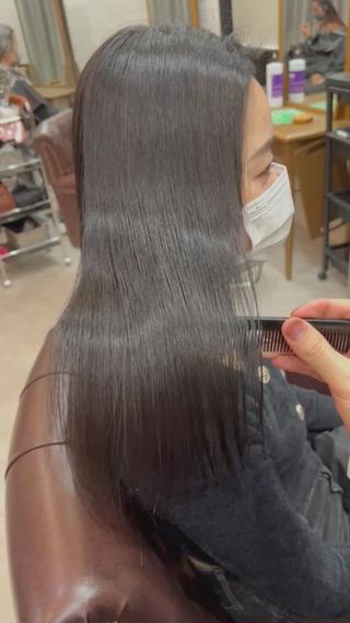 ロング 髪質改善ストレート Kantaのヘアスタイル