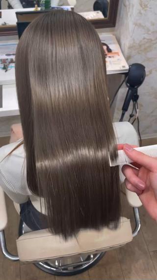 ロング カラー DAIKI/レイヤー カット/縮毛矯正のヘアスタイル