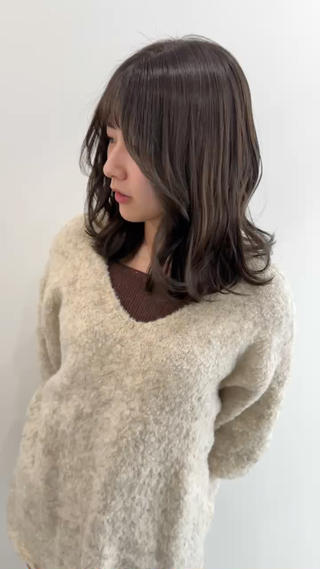 セミロング カラー ヘアセット/艶カラー 💐nao.のヘアスタイル