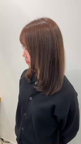 セミロング カラー ヘアセット/艶カラー 💐nao.のヘアスタイル