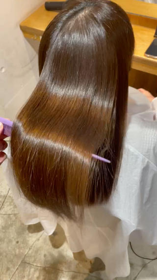 ロング 縮毛矯正支持率👑 No.1 SORAのヘアスタイル