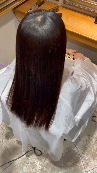 ロング 縮毛矯正支持率👑 No.1 SORAのヘアスタイル