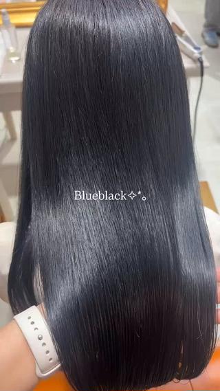 ブリーチ毛からツヤ感ブルーブラック
艶髪ならお任せ下さい✧︎*。 