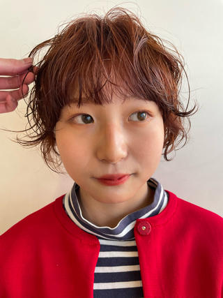 ショート カラー パーマ レイヤー/似合わせ TAKUYAのヘアスタイル