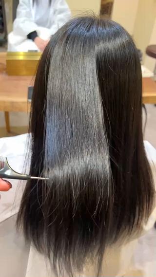 サラサラ縮毛矯正️
朝の手入れが楽になります＾＾ 