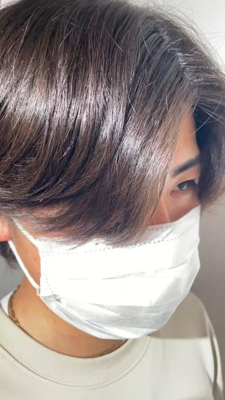 ショート パーマ メンズ 篠原 侑作のヘアスタイル