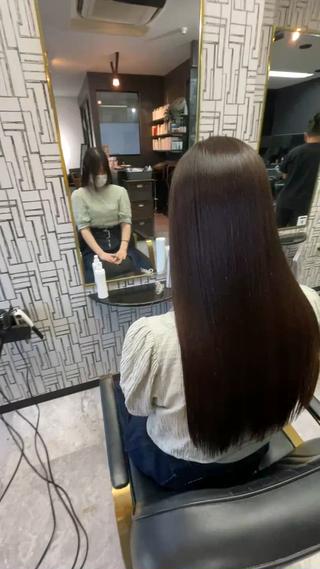 ロング パーマ 篠原 侑作のヘアスタイル