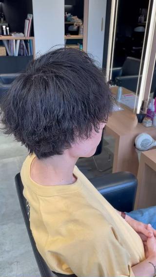 パーマ メンズ 長町/酸性ストレート /曲がる縮毛矯正のヘアスタイル