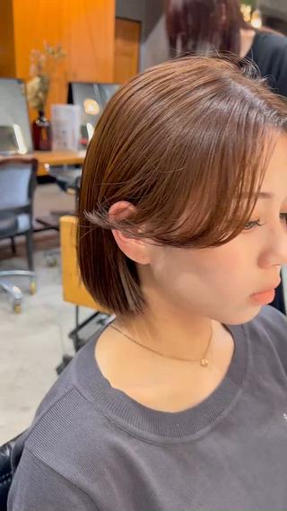 ミディアム カラー haco＋所属・圧倒的デザイン力 店長🎨RENAのヘアスタイル