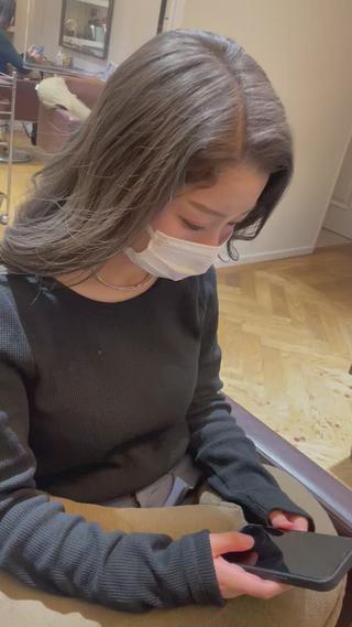 ロング カラー 渡辺 瑠美のヘアスタイル