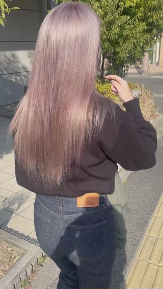 ロング カラー 渡辺 瑠美のヘアスタイル