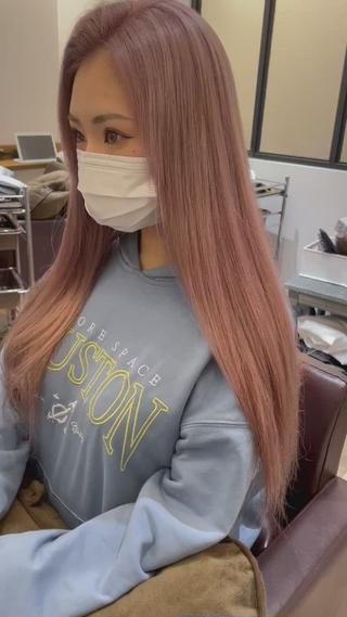 ロング カラー 渡辺 瑠美のヘアスタイル