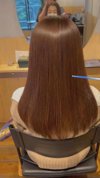 ロング カラー パーマ 【美髪とカット】 AKIFUMIのヘアスタイル