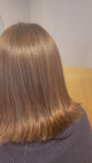 ミディアム カラー パーマ 【美髪とカット】 AKIFUMIのヘアスタイル