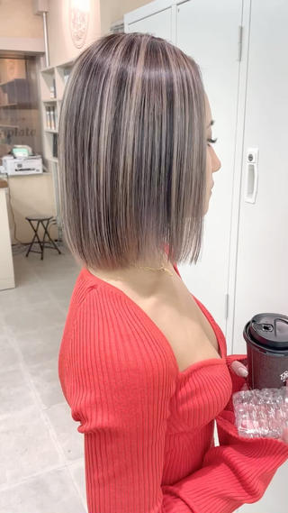 ミディアム カラー 奥山義進/大宮 /ダブルカラーのヘアスタイル