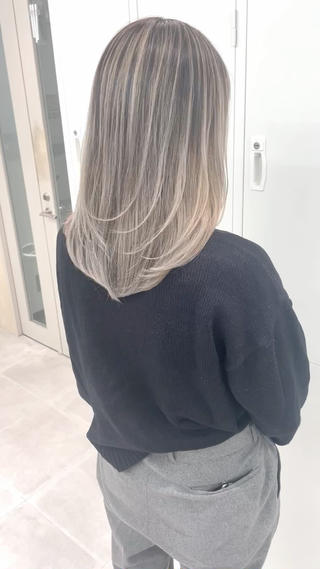 ミディアム カラー 奥山義進/大宮 /ダブルカラーのヘアスタイル