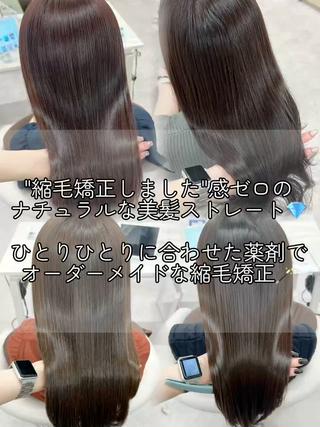 ロング カラー 美髪矯正/髪質改善/ 艶髪🤍伊藤梨紗のヘアスタイル