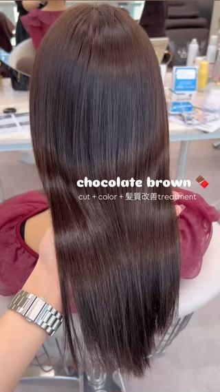 ロング カラー 美髪矯正/髪質改善/ 艶髪🤍伊藤梨紗のヘアスタイル